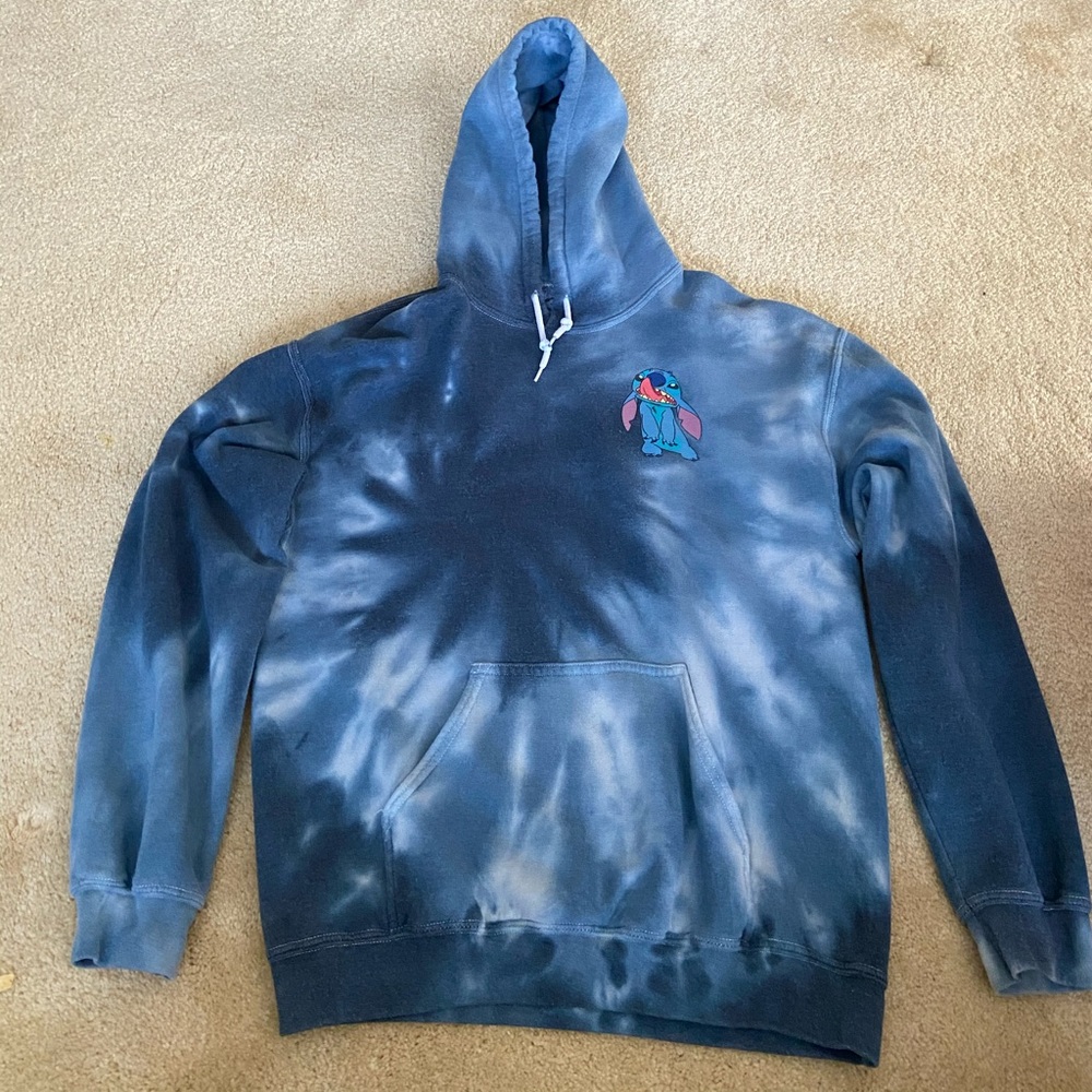 Stitch tie dye hoodie